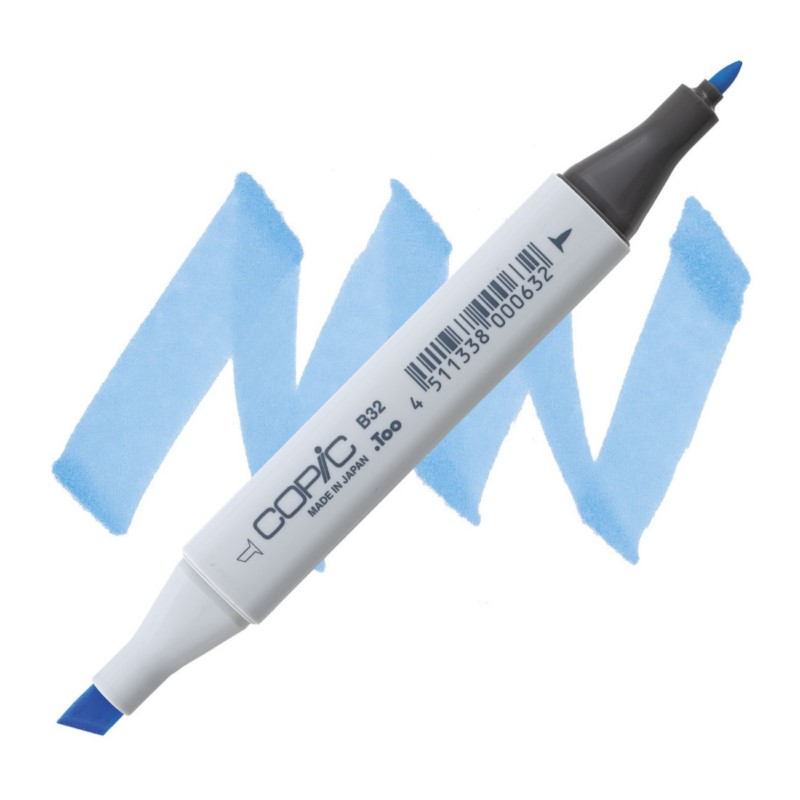 Lihová fixa COPIC Classic oboustranná Fine & Chisel, B32 Pale blue
