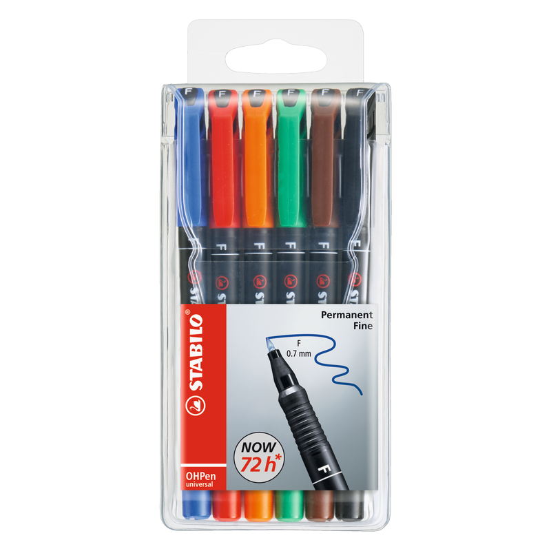 Popisovač STABILO OHPen universal 0,7mm F, 6ks