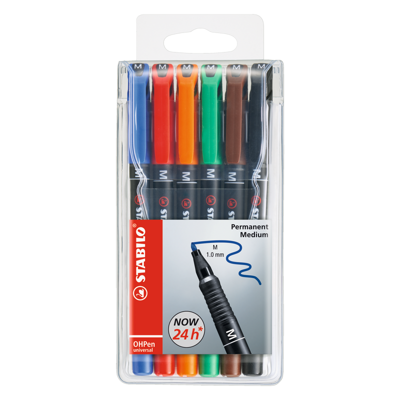Popisovač STABILO OHPen universal 1,0mm M, 6ks