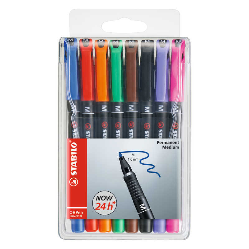Popisovač STABILO OHPen universal 1,0mm M, 8ks