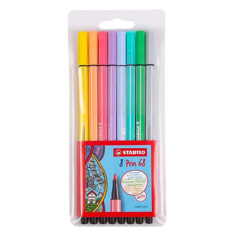 Fix STABILO Pen 68, 8ks pastelové