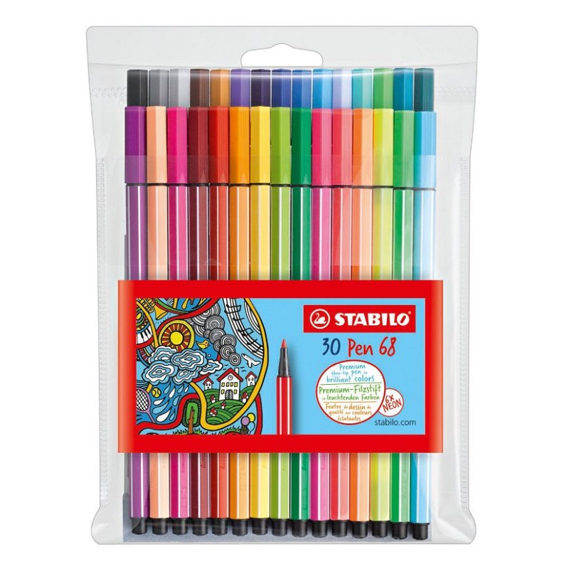 Fix STABILO Pen 68, 24ks + 6ks neon
