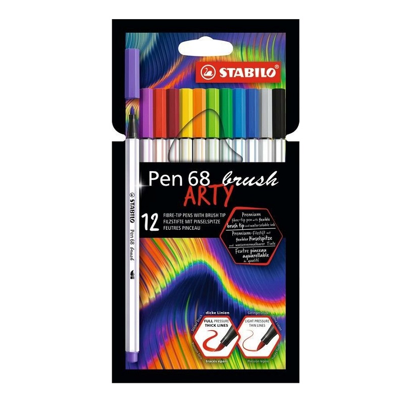 Fix STABILO Pen 68 brush, 12ks ARTY