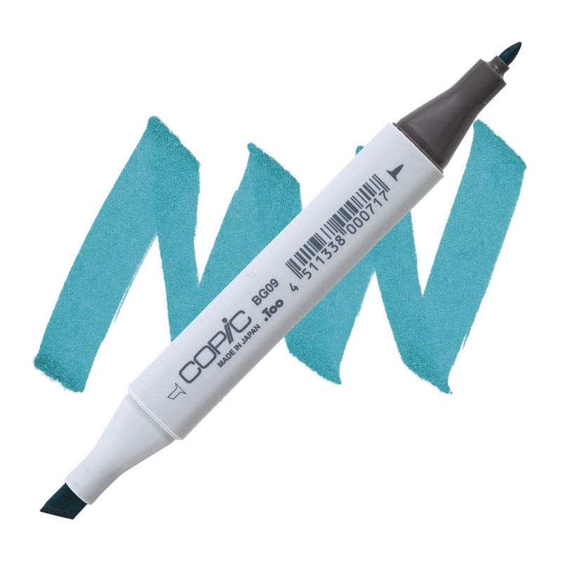 Lihová fixa COPIC Classic oboustranná Fine & Chisel, BG09 Blue green