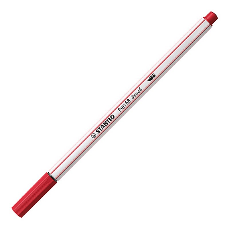 Fix STABILO Pen 68 brush, červený (50)