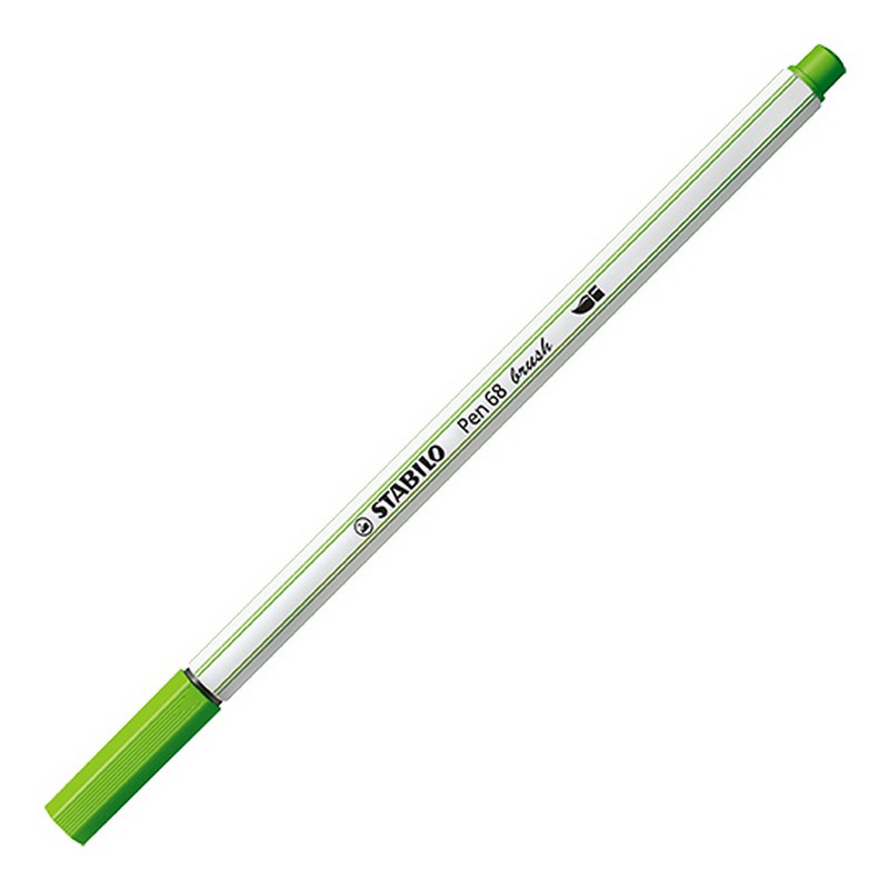 Fix STABILO Pen 68 brush, listově zelený (43)