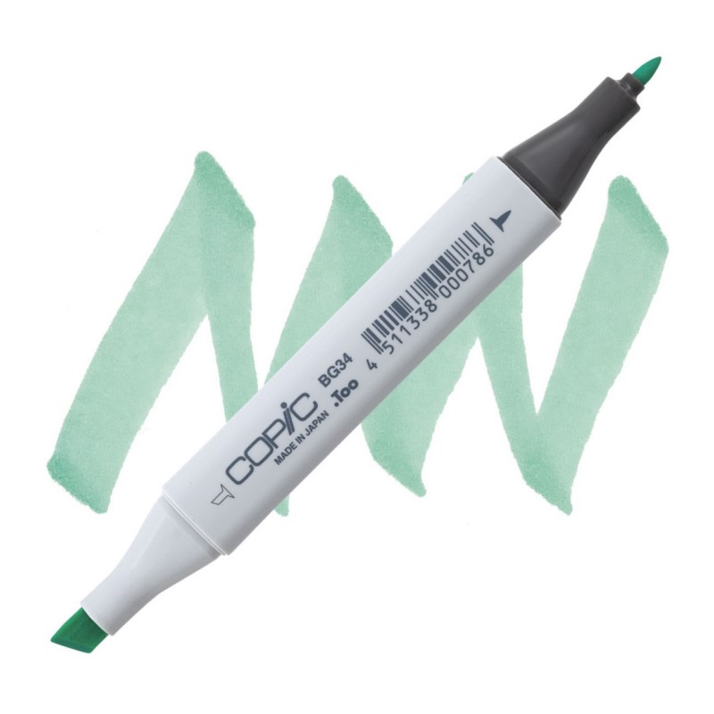 Lihová fixa COPIC Classic oboustranná Fine & Chisel, BG34 Horizon green