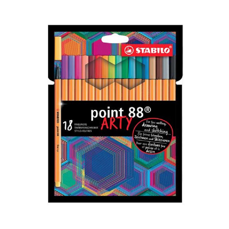 Liner STABILO point 88, 18ks ARTY