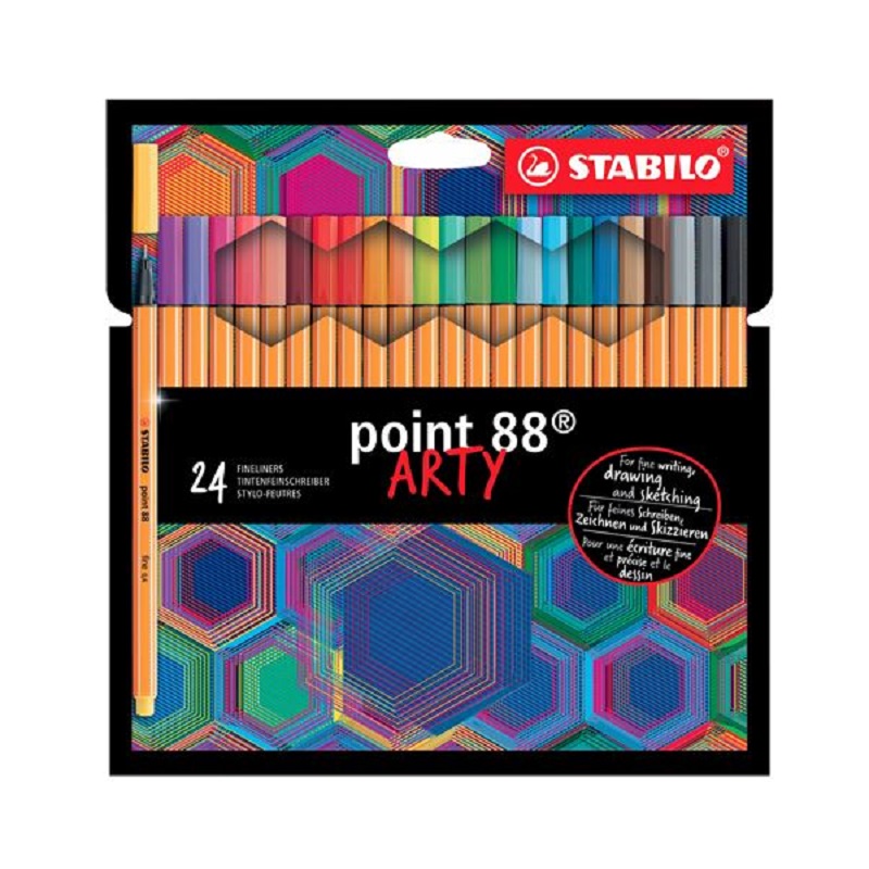 Liner STABILO point 88, 24ks ARTY