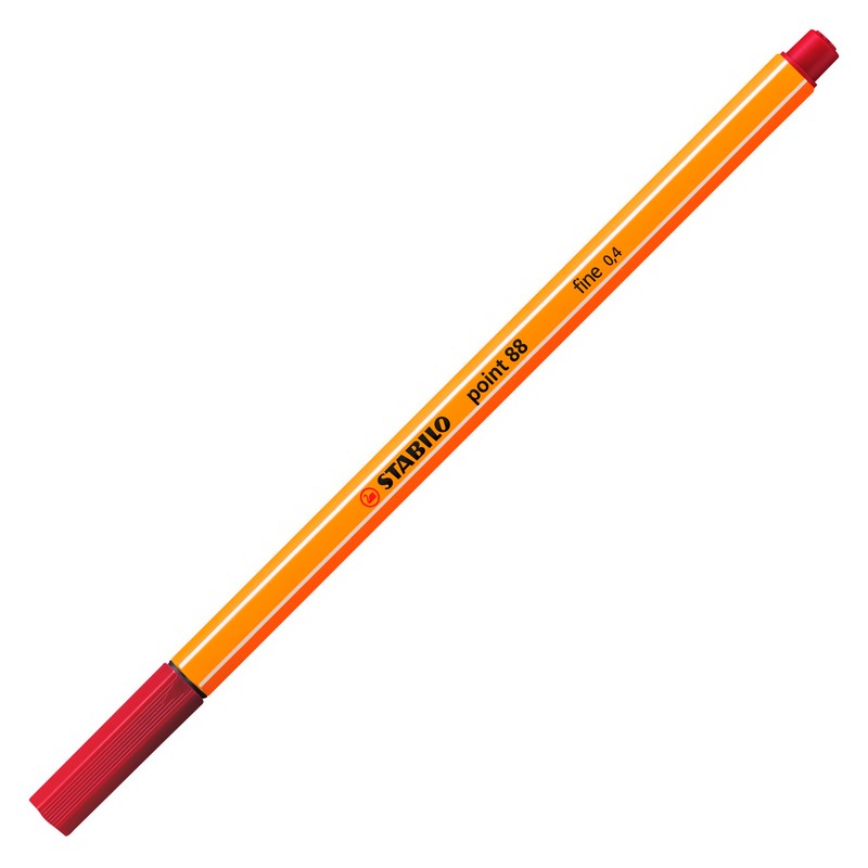 Liner STABILO point 88, tmavě červený (50)