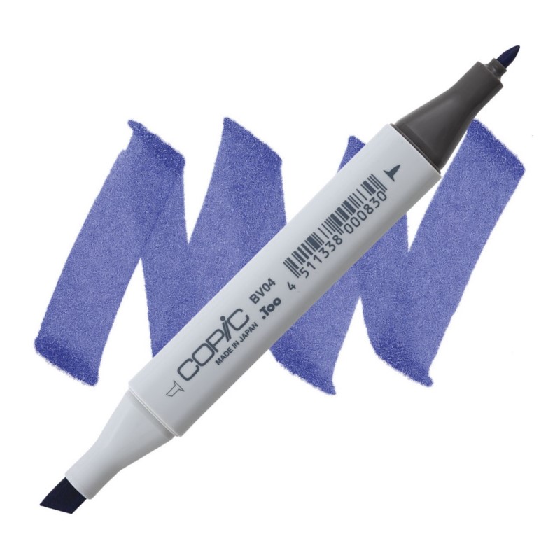 Lihová fixa COPIC Classic oboustranná Fine & Chisel, BV04 Blue berry