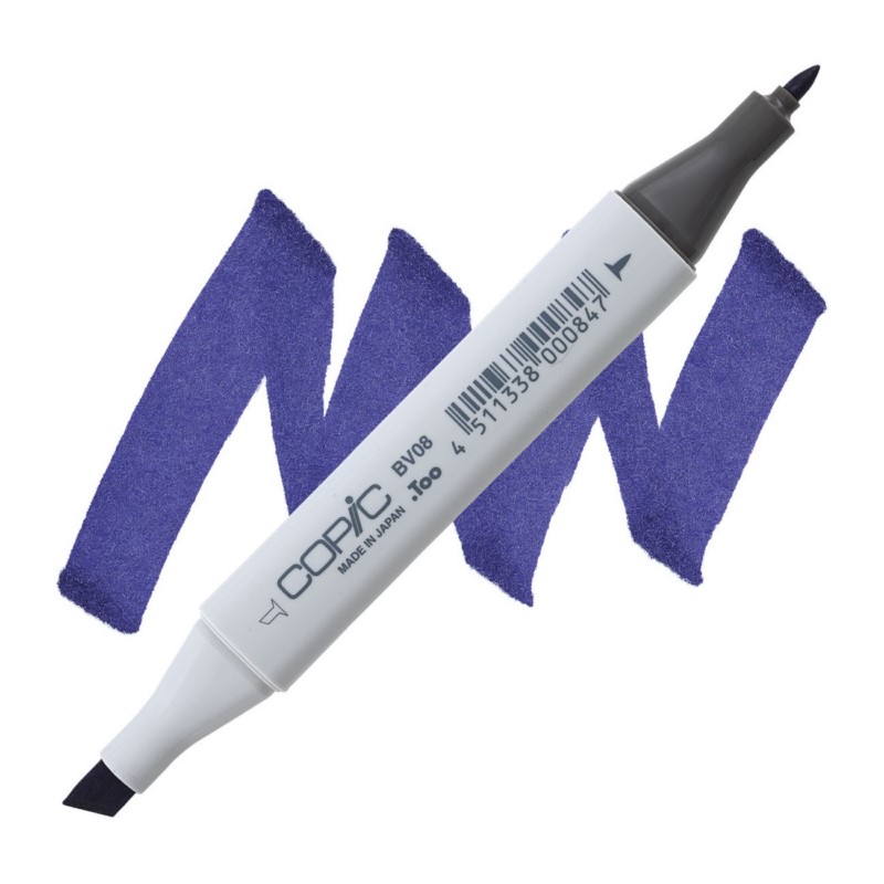 Lihová fixa COPIC Classic oboustranná Fine & Chisel, BV08 Blue violet