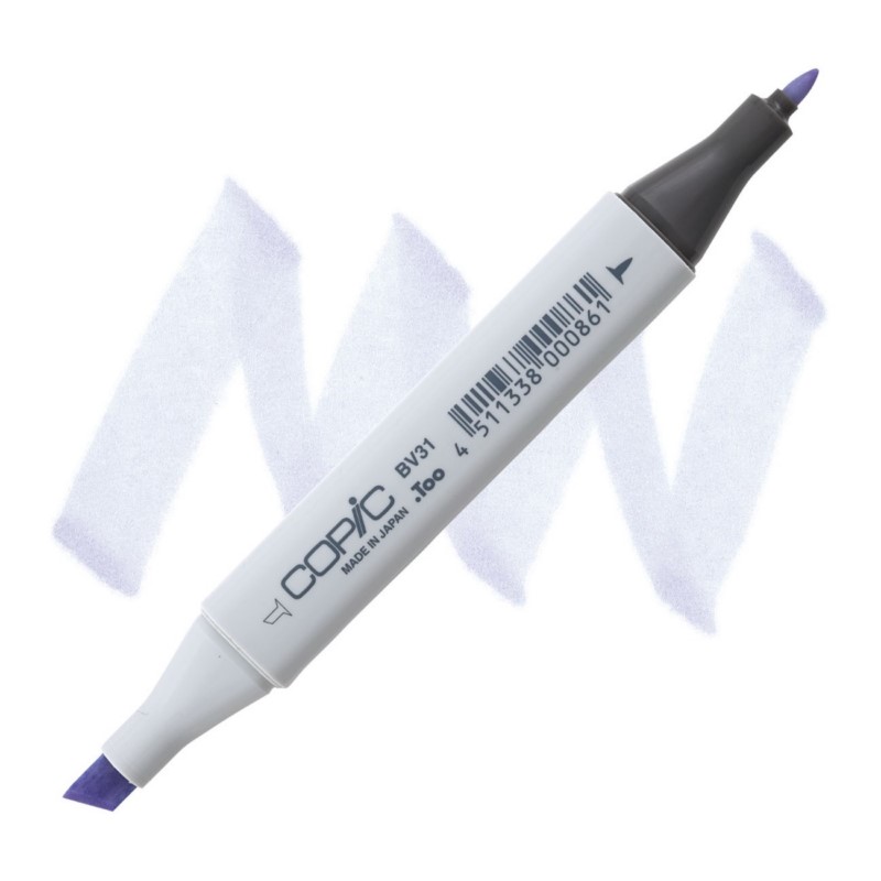 Lihová fixa COPIC Classic oboustranná Fine & Chisel, BV31 Pale lavender
