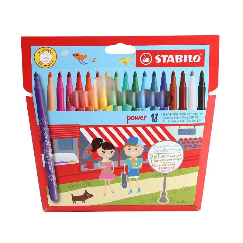 Fixy STABILO power, 18ks
