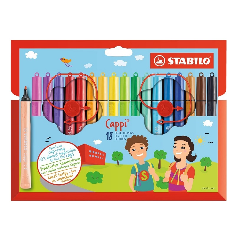 Fixy STABILO Cappi, 18ks