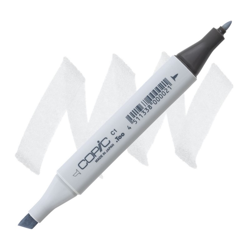 Lihová fixa COPIC Classic oboustranná Fine & Chisel, C1 Cool gray 1