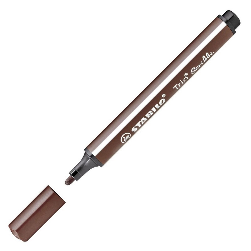 Fix STABILO Trio Scribbi, hnědý tmavý