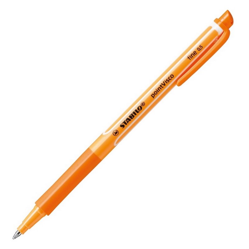 Kuličkové pero STABILO pointVisco, oranžové