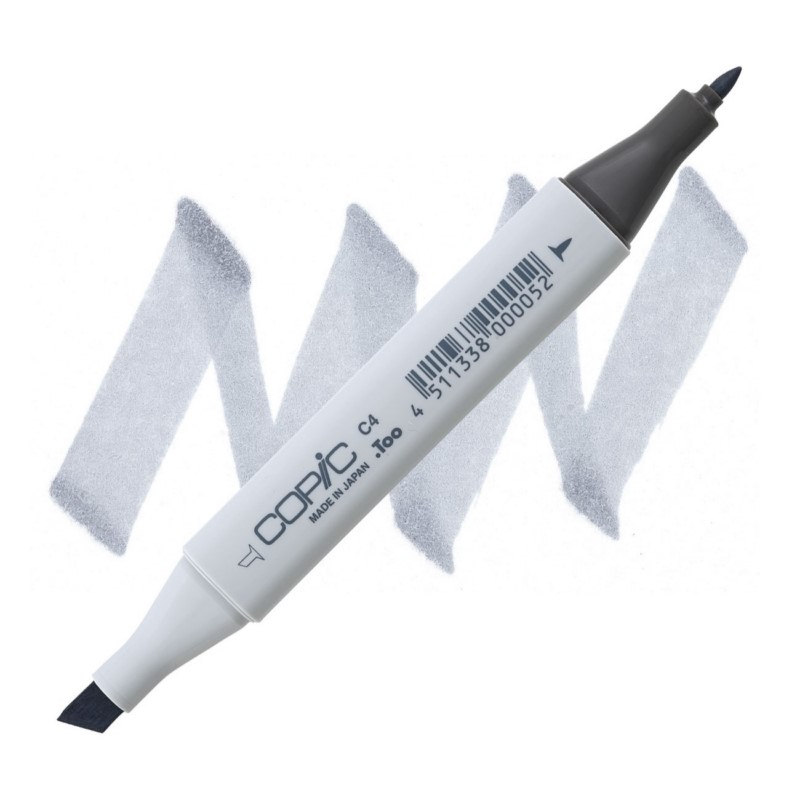 Lihová fixa COPIC Classic oboustranná Fine & Chisel, C4 Cool gray 4