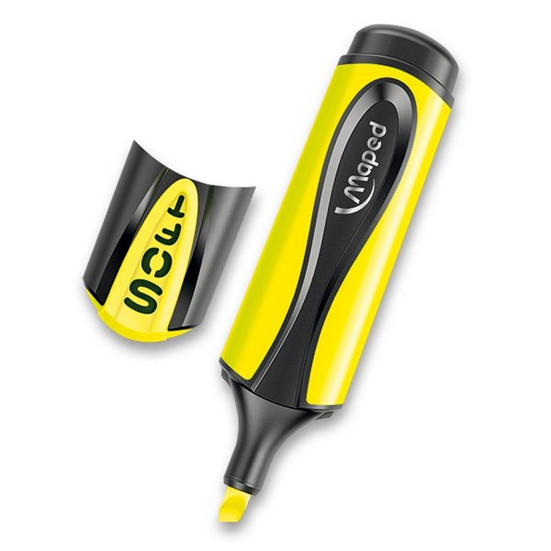 Zvýrazňovač MAPED Fluo Peps soft, žlutý