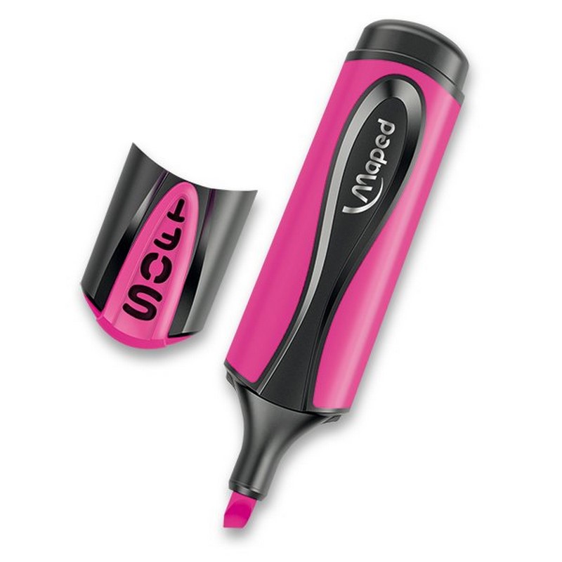 Zvýrazňovač MAPED Fluo Peps soft, růžový