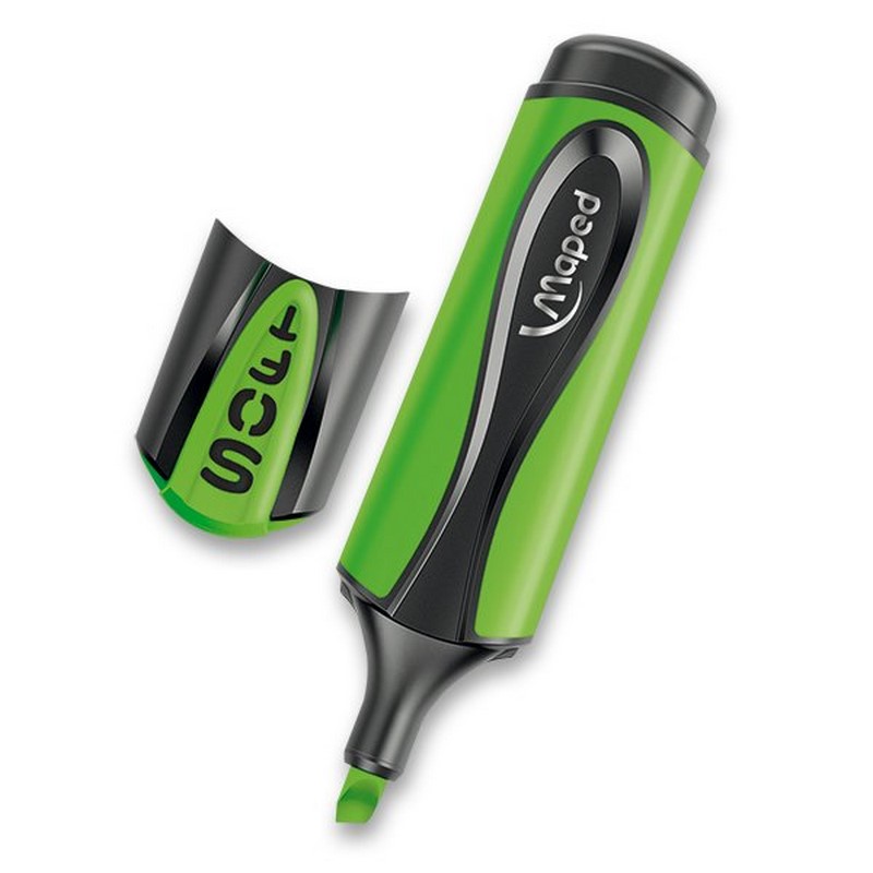 Zvýrazňovač MAPED Fluo Peps soft, zelený