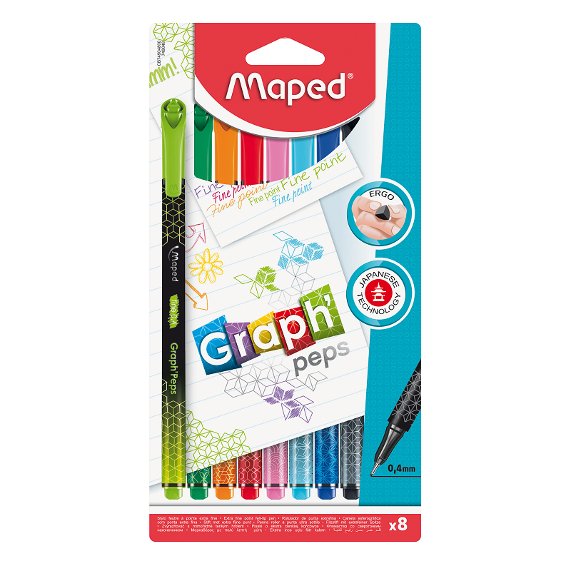 Liner MAPED Graph Peps, 8ks