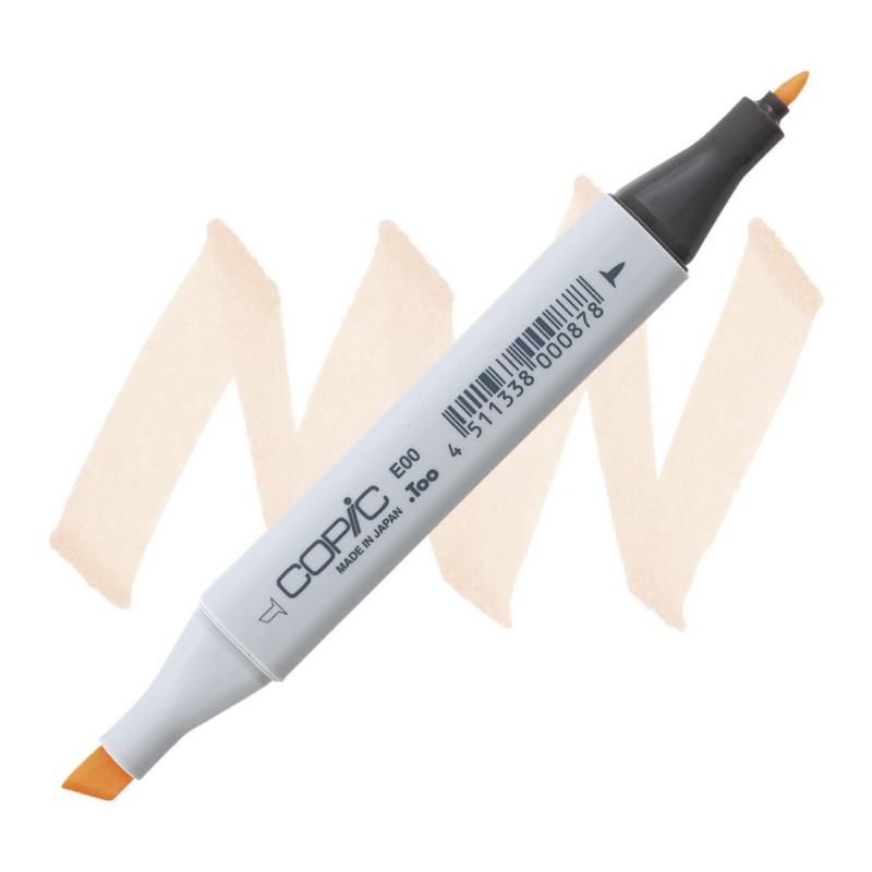 Lihová fixa COPIC Classic oboustranná Fine & Chisel, E00 Cotton pearl