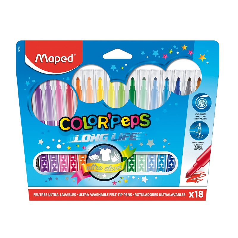 Fixy MAPED Color Peps long life, 18ks