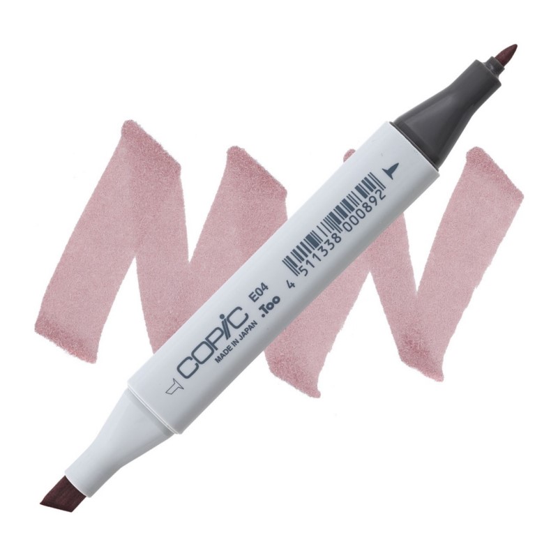 Lihová fixa COPIC Classic oboustranná Fine & Chisel, E04 Lipstick natural