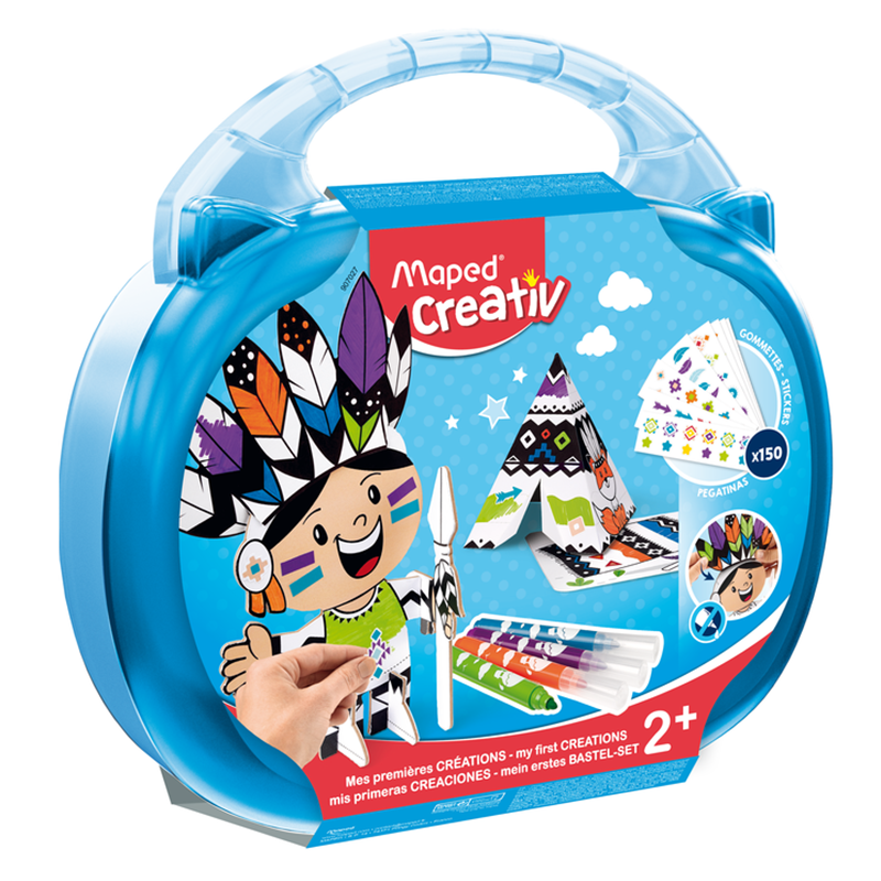 Kreativní sada MAPED Early Age v kufříku, indiánský tábor