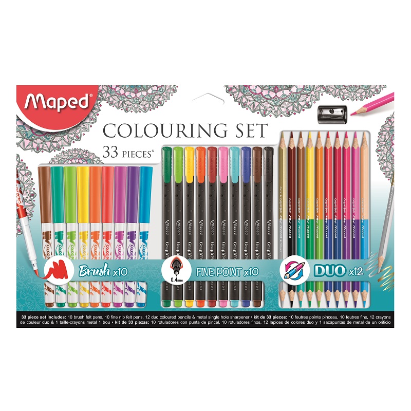 Výtvarná sada MAPED Coloring set, 33ks