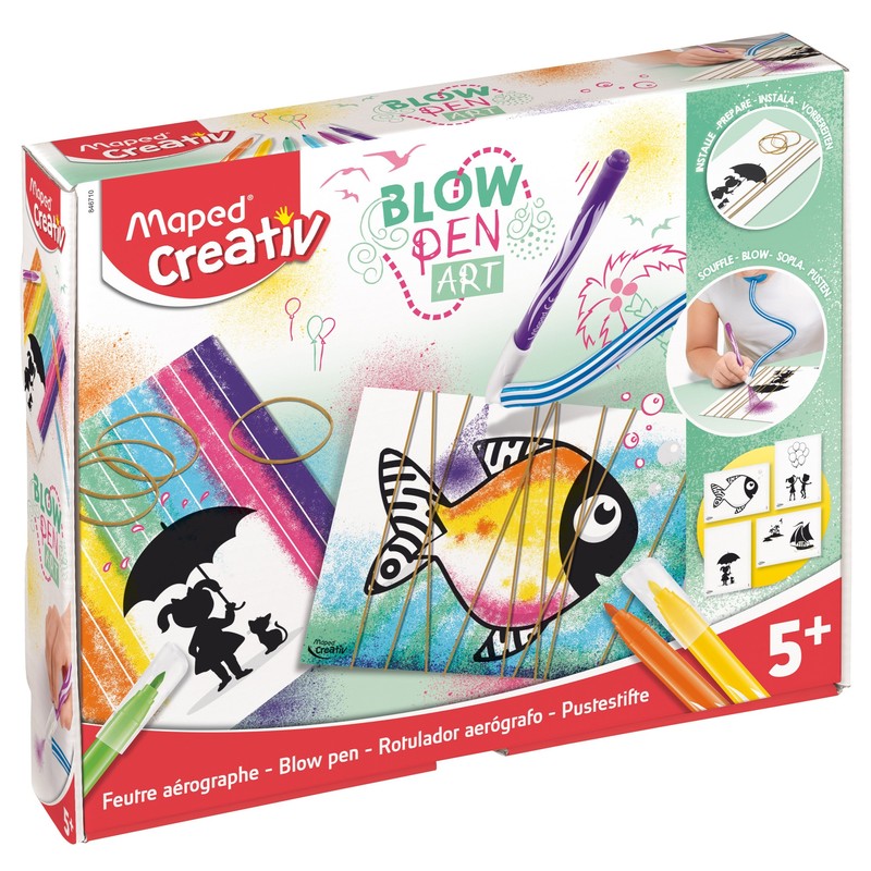 Foukací fixy MAPED CREATIV Blowpen String, 6 ks