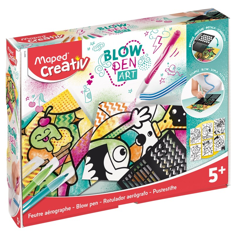Foukací fixy MAPED CREATIV Blowpen Pop, 6 ks