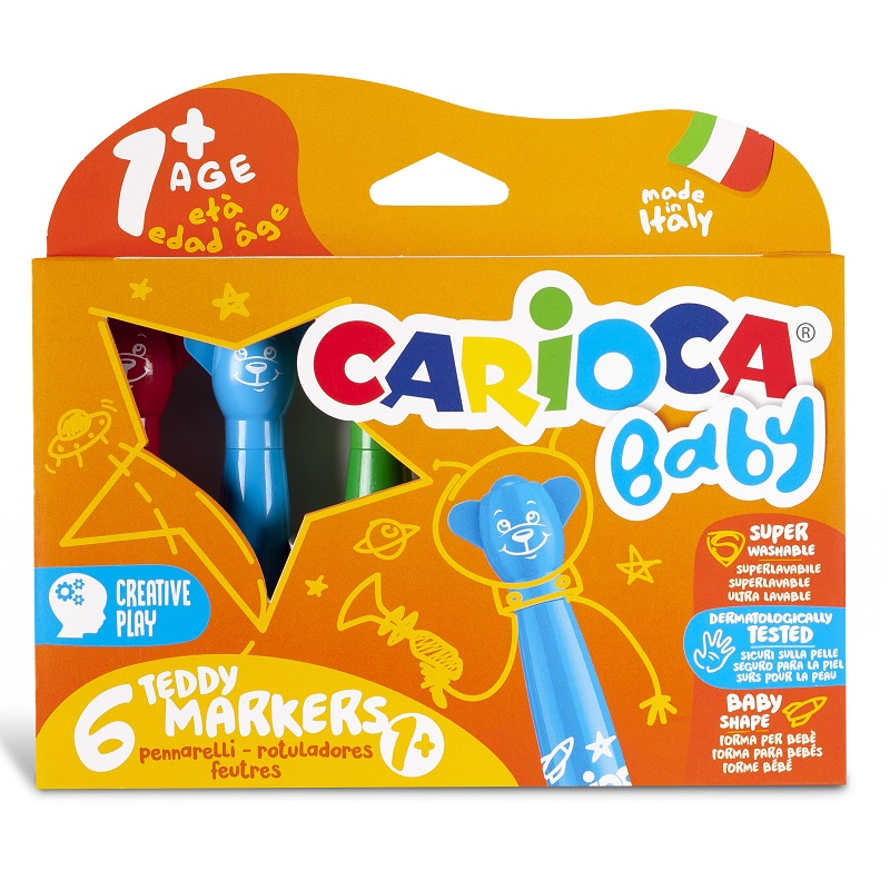 Fixy CARIOCA dětské Baby 1+, 6ks