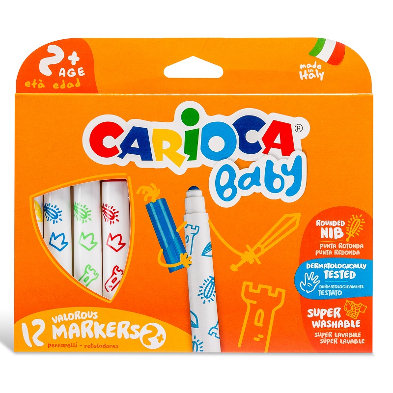 Fixy CARIOCA dětské Baby 2+, 12ks