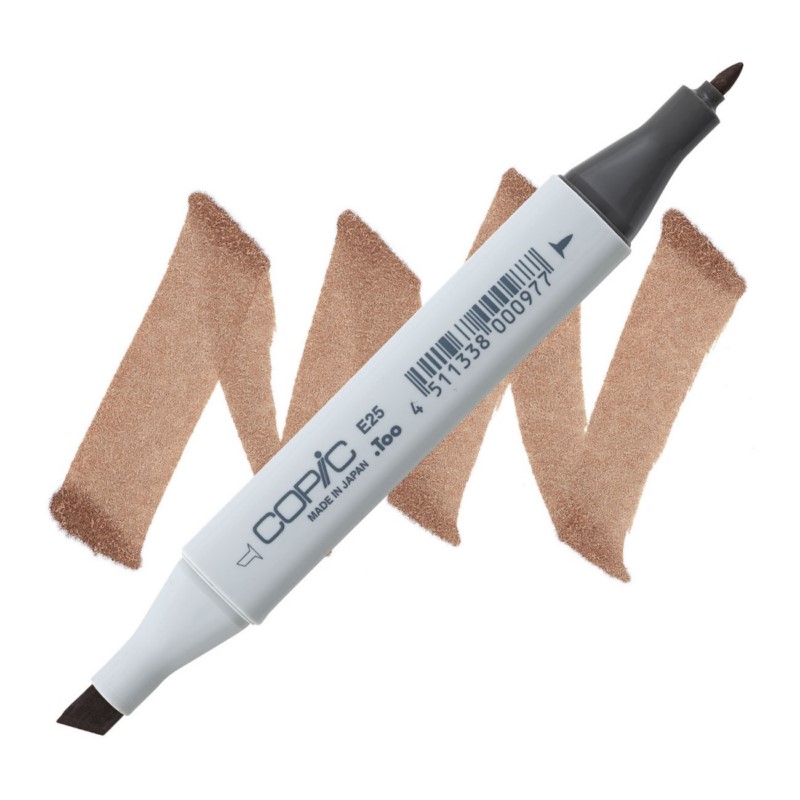 Lihová fixa COPIC Classic oboustranná Fine & Chisel, E25 Caribe cocoa
