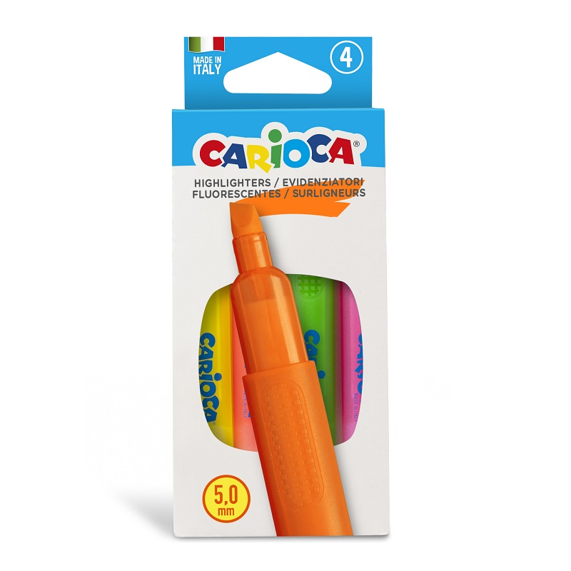 CARIOCA Zvýrazňovače CARIOCA, 4ks
