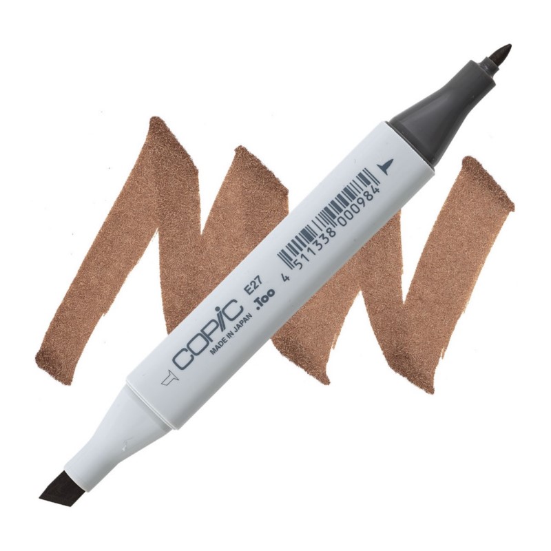 Lihová fixa COPIC Classic oboustranná Fine & Chisel, E27 Milk chocolate