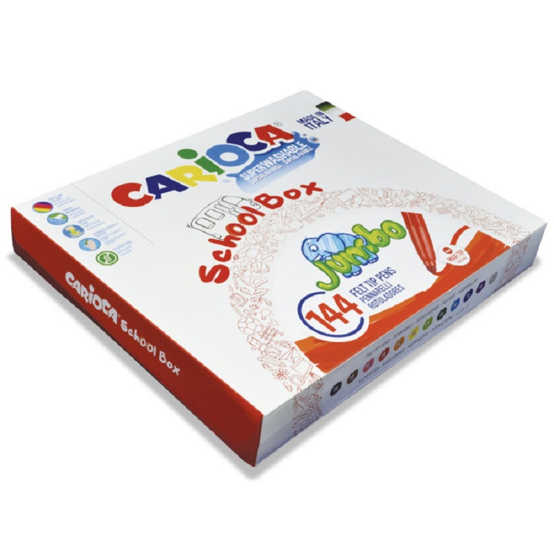Fixy CARIOCA Jumbo, 144ks školní box