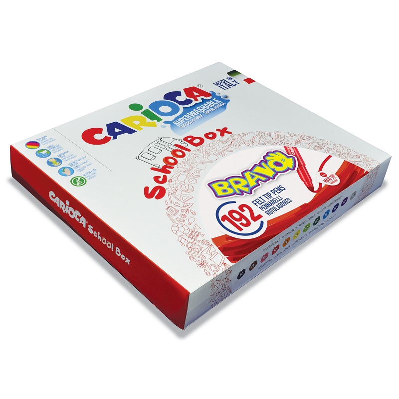 Fixy CARIOCA Bravo, 192ks školní box