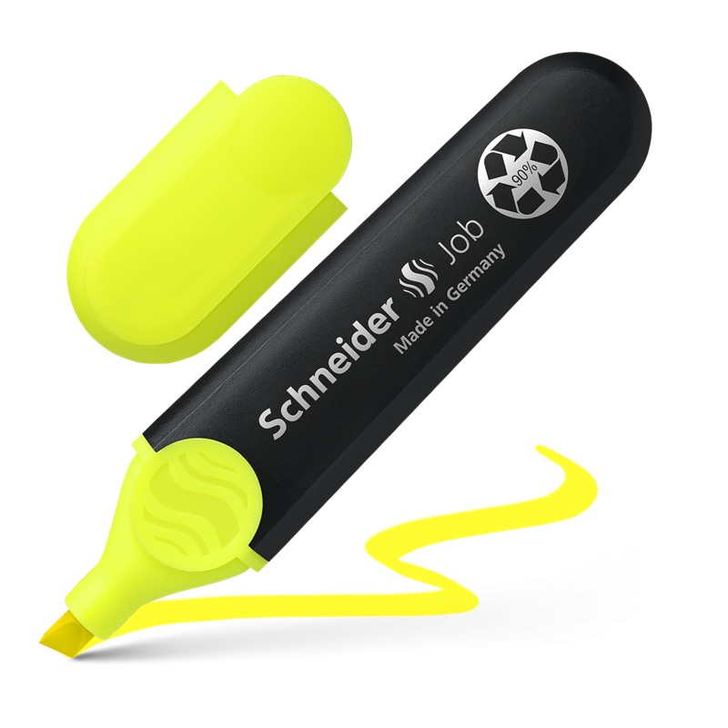 Zvýrazňovač SCHNEIDER Job, žlutý