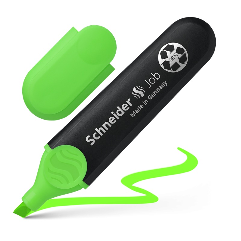 Zvýrazňovač SCHNEIDER Job, zelený