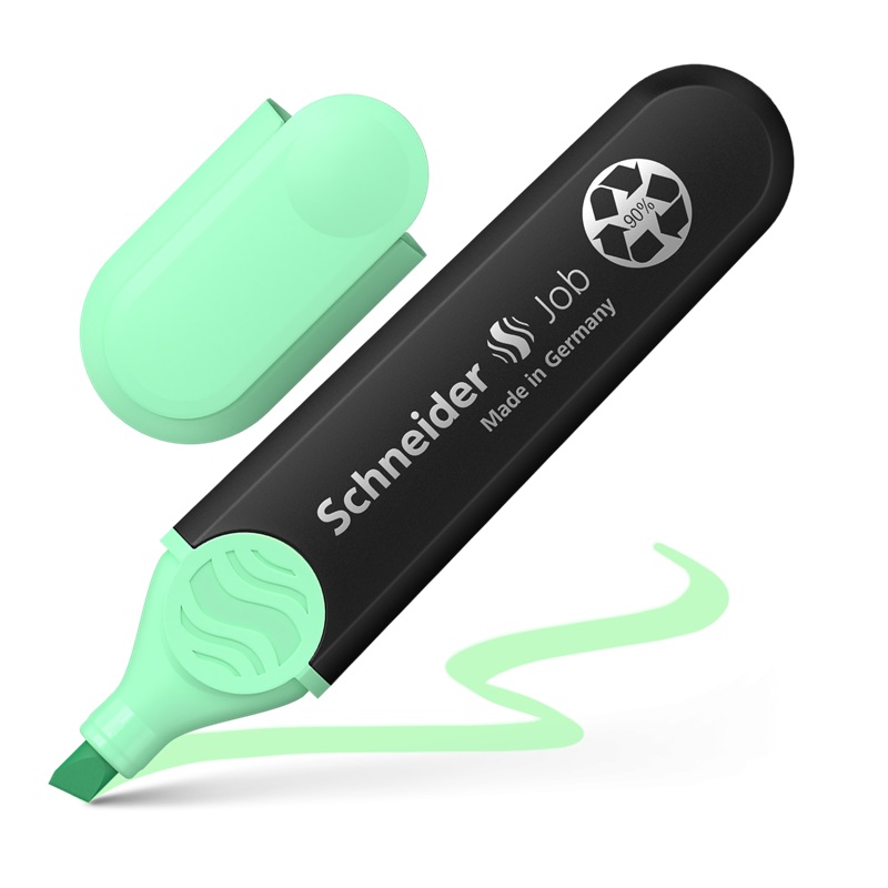 Zvýrazňovač SCHNEIDER Job, pastelový zelený