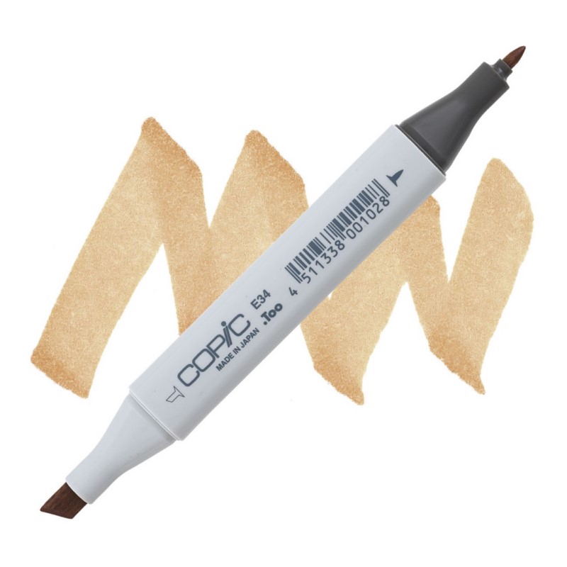 Lihová fixa COPIC Classic oboustranná Fine & Chisel, E34 Toast