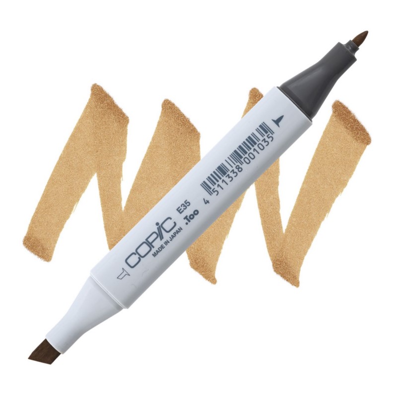 Lihová fixa COPIC Classic oboustranná Fine & Chisel, E35 Chamois