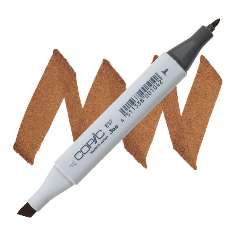 Lihová fixa COPIC Classic oboustranná Fine & Chisel, E37 Sepia