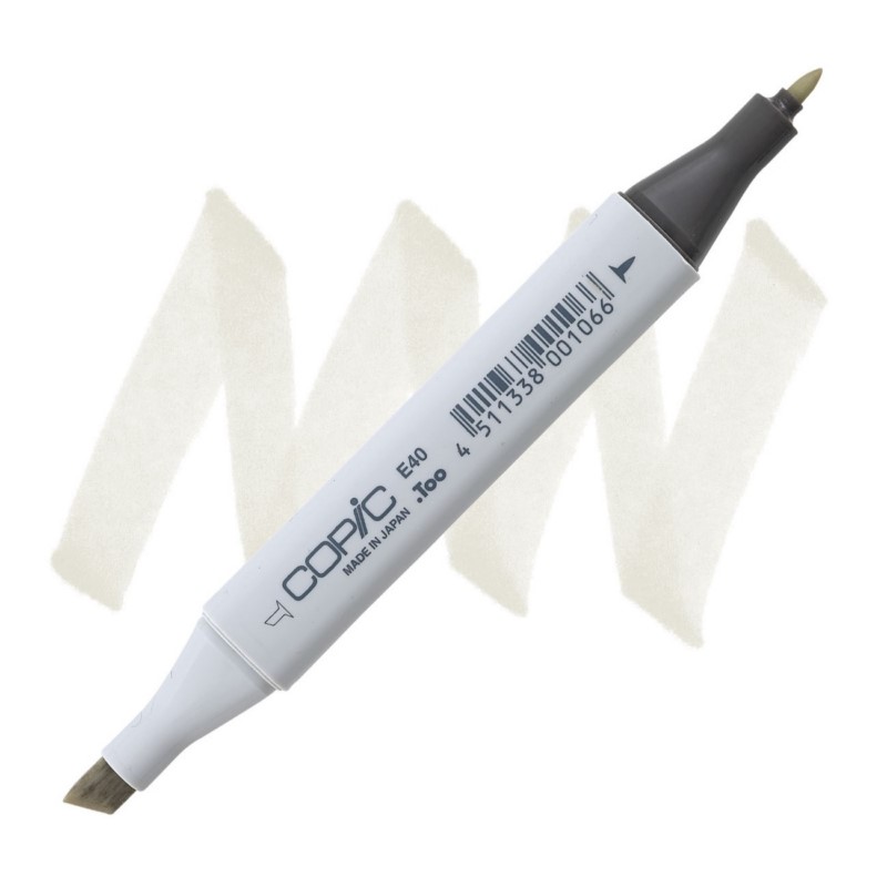 Lihová fixa COPIC Classic oboustranná Fine & Chisel, E40 Brick white