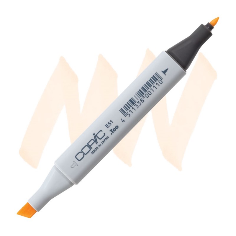 Lihová fixa COPIC Classic oboustranná Fine & Chisel, E51 Milky white