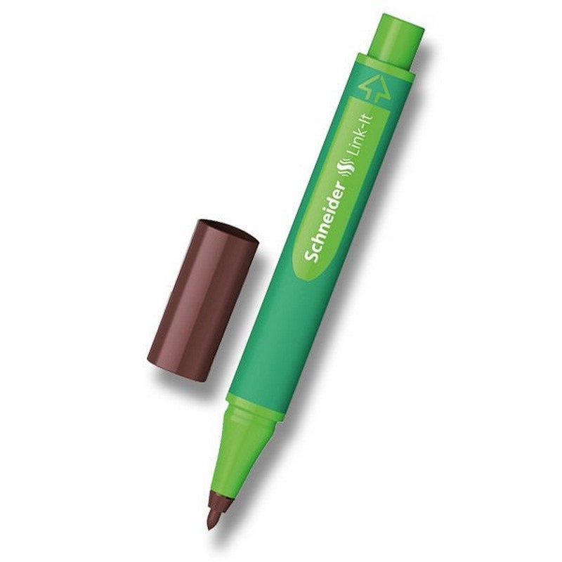 Popisovač SCHNEIDER Link-It, hnědý tmavý
